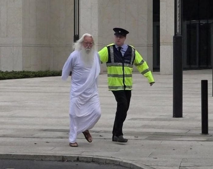 waterford whispers nye sketch guard dragging santa away