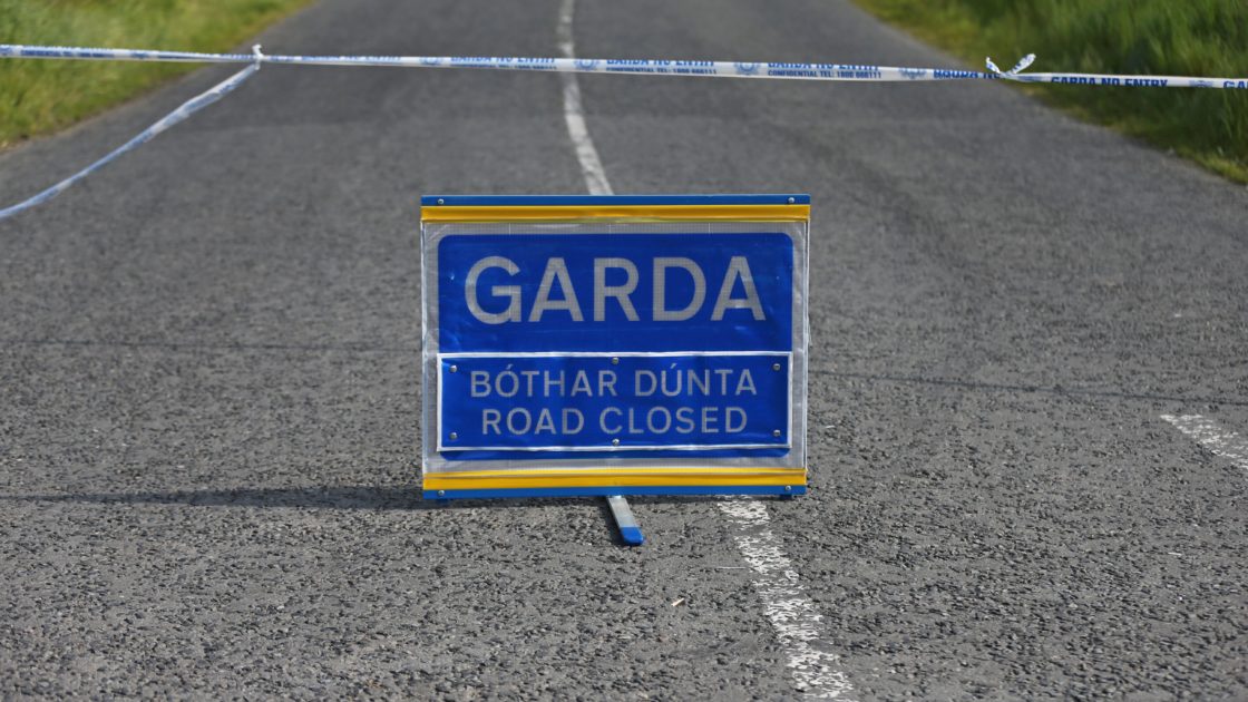 crash with scrambler motorbike