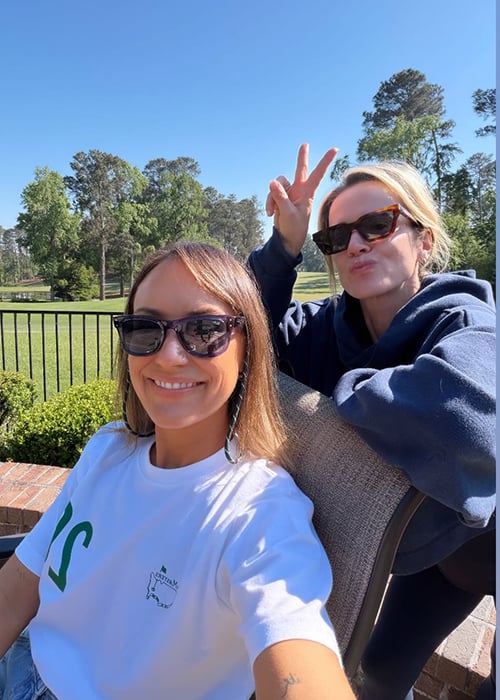 Wendy Lowry and Jessica O'Mahony at The Masters. Pic: Jessica O'Mahony/Instagram