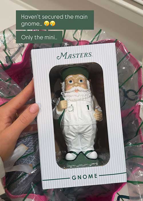 Peter and Jessica O'Mahony at The Masters. Pic: Jessica O'Mahony/Instagram