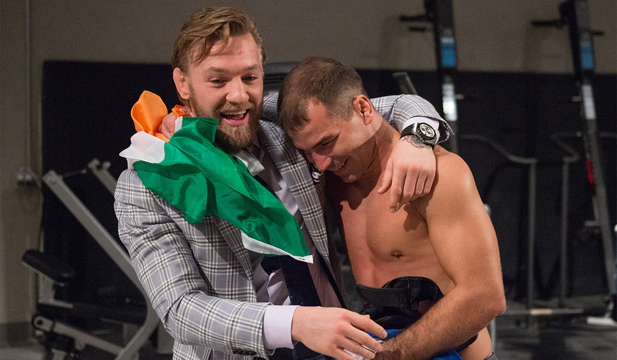 Conor McGregor with Artem Lobov