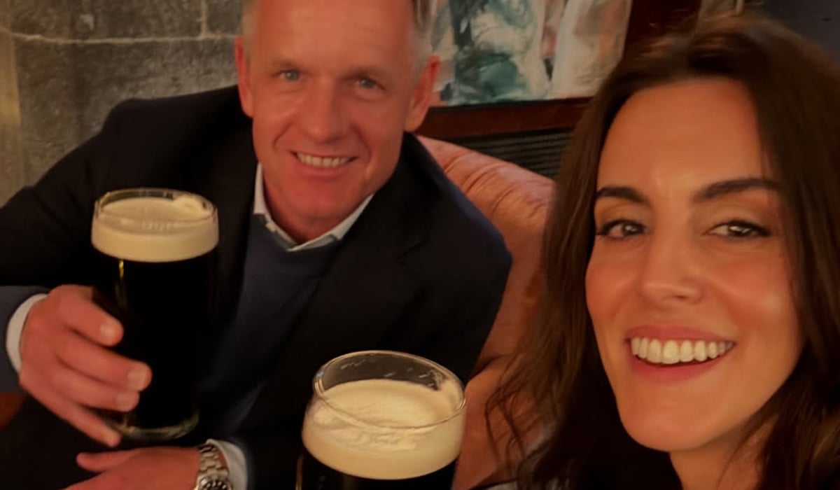 Diane and Luke Donald at Adare Manor ahead of the Ryder Cup. Pic: Diane Donald / Instagram