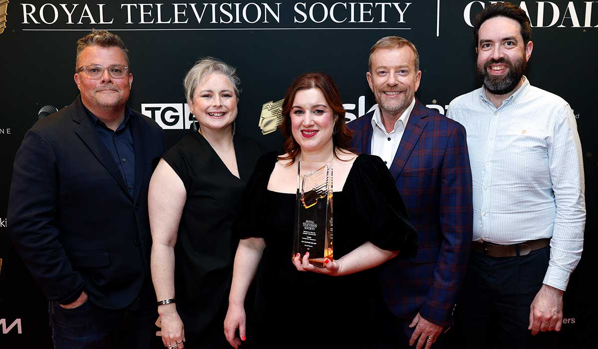 16/4/2026 MAXWELLS PHOTOGRAPHY - NO FEE PHOTO SHOWS: (L-R) Darren Smith, SiobhÃ¡n McSweeney and MairÃ©ad Whelan with Alan Hughes and Sean King, celebrating the winning award for The Traitors Ireland, at the 2026 Royal Television Society (RTS) Ireland Awards /Â GradaimÂ RTS this evening at the Dublin Royal Convention Centre. PIC: Maxwells - no repro fee TheÂ winnersÂ ofÂ the 2026 Royal Television Society (RTS) Ireland Awards /Â GradaimÂ RTSÂ were announced tonightÂ at the annualÂ awardsÂ event, which was hosted by RTÃ‰ this year. TheÂ awards wereÂ presented by RTÃ‰ Radio 1â€™s Louise Duffy and RTÃ‰ 2FMâ€™s Aisling BonnerÂ in front ofÂ 400Â guests from acrossÂ Irelandâ€™s television industry.Â 