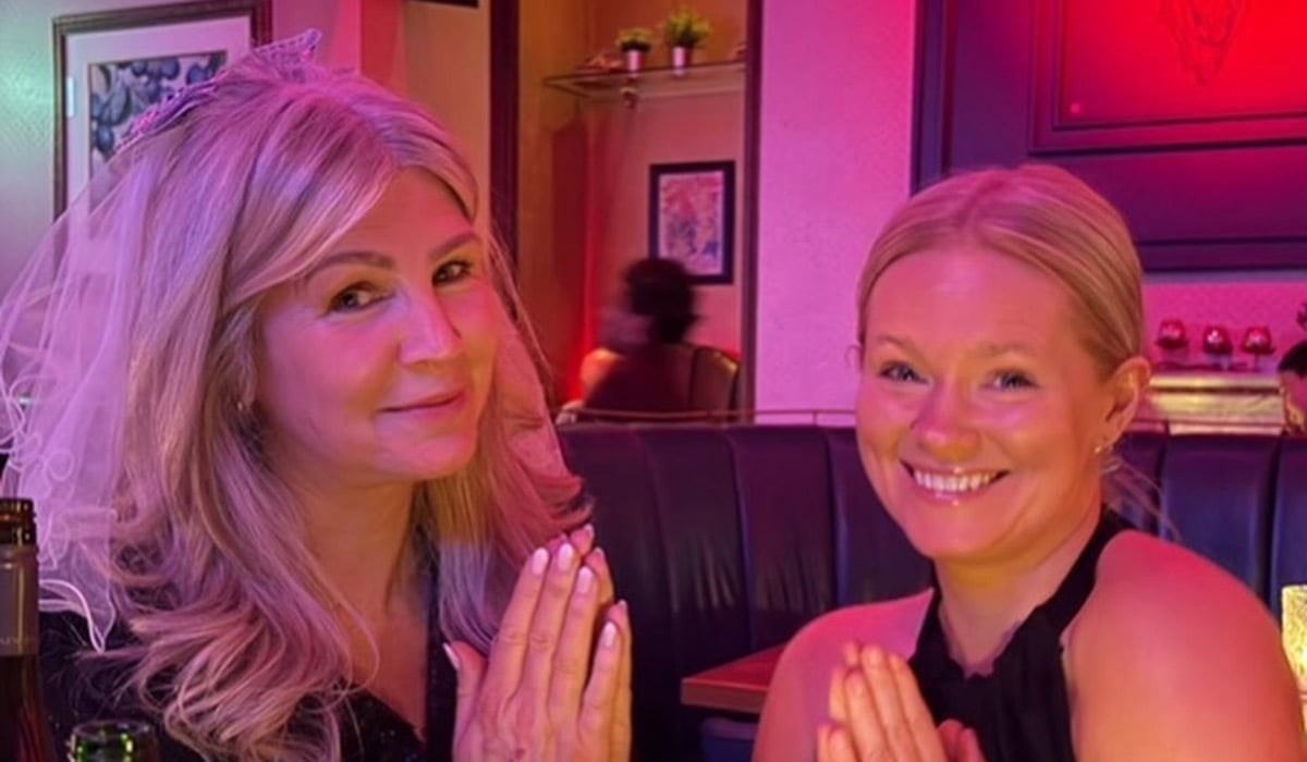 Yvonne Connolly and Cecelia Ahern on Yvonne's hen. Pic: Yvonne Connolly / Instagram