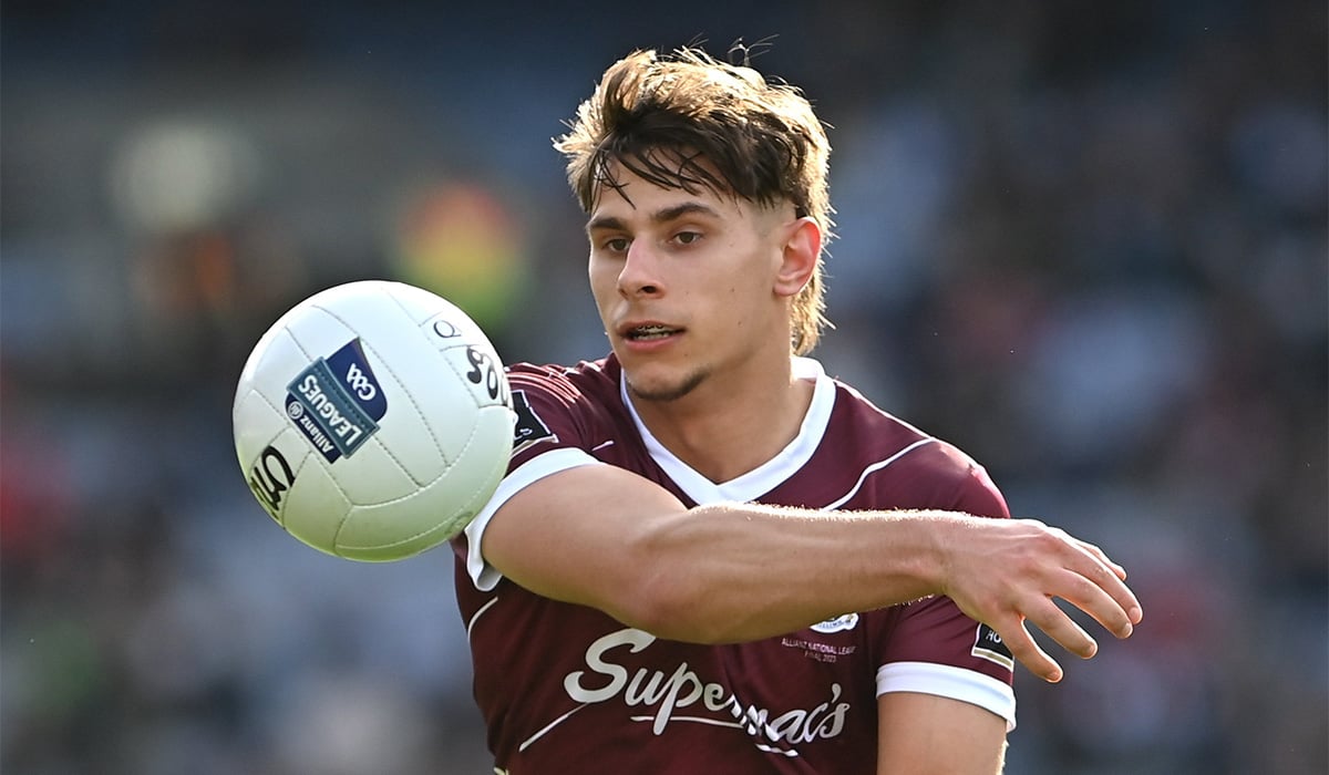 Seán Fitzgerald of Galway during the Allianz Football League Division 1 Final match between Galway and Mayo at Croke Park in Dublin. Pic: Ramsey Cardy/Sportsfile