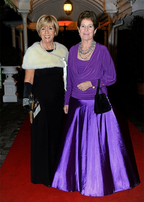 Liz Howard, Former President of Cumann Camoga&iacute;ochta na nGael, and Anne Hartnett, from Tipperary, arrive at the 2010 Camogie All-Stars in association with O&rsquo;Neills. Citywest Hotel, Saggart, Co. Dublin. Pic: Stephen McCarthy / SPORTSFILE