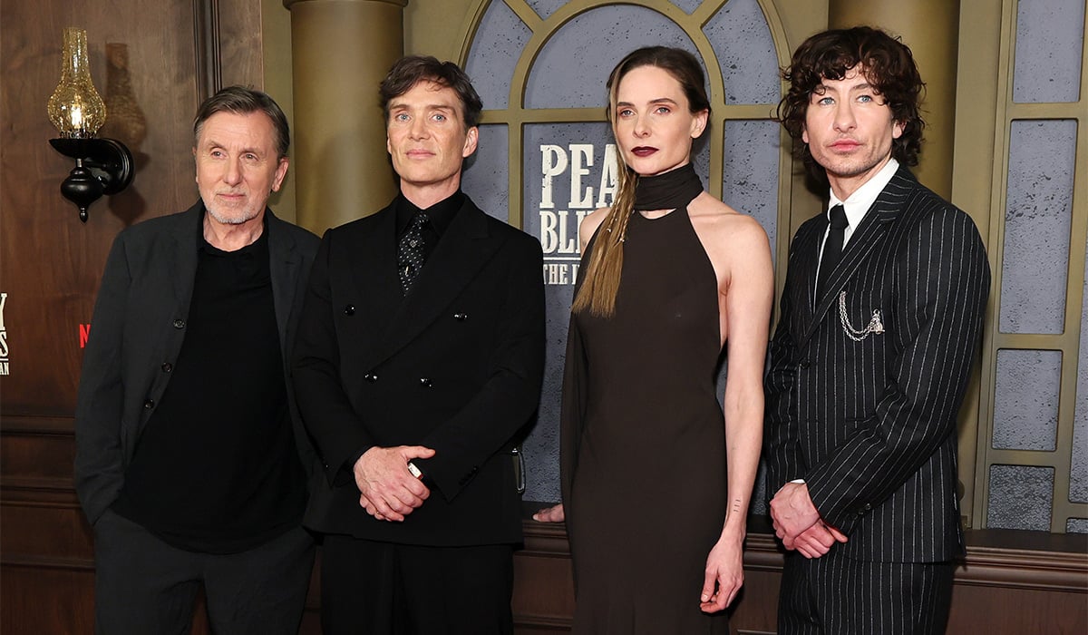 Tim Roth, Cillian Murphy, Rebecca Ferguson, and Barry Keoghan attend Netflix's "Peaky Blinders: The Immortal Man" New York premiere. Pic: WireImage