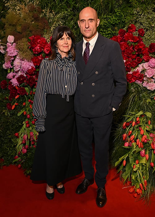 LONDON, ENGLAND - MAY 07: Liza Marshall and Mark Strong attend the British Vogue and Netflix event to celebrate The Bafta Television Awards at Dovetale London on May 7, 2026 in London, England. (Photo by Sam Simpson/Dave Benett/Getty Images for British Vogue)
