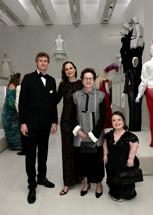 Tristram Hunt, Quincy Houghton, Andrea Bayer and Sin&eacute;ad Burke attend the 2026 Met Gala celebrating "Costume Art" at the Metropolitan Museum of Art. Pic: Getty Images