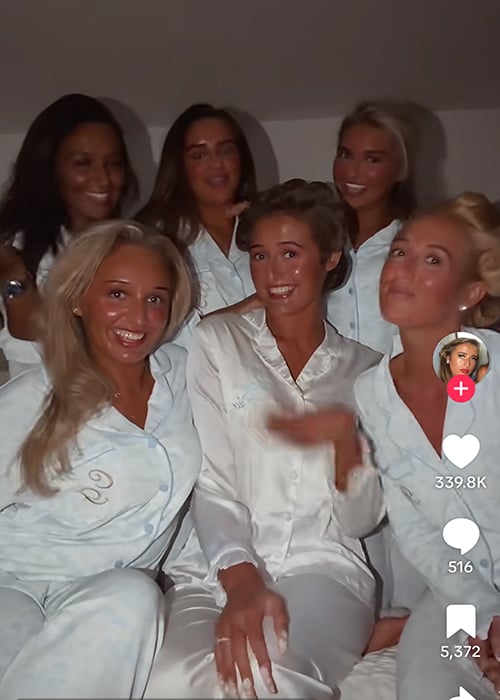 Venezuela Fury the night before her wedding day. Pic: Venezuela Fury/TikTok