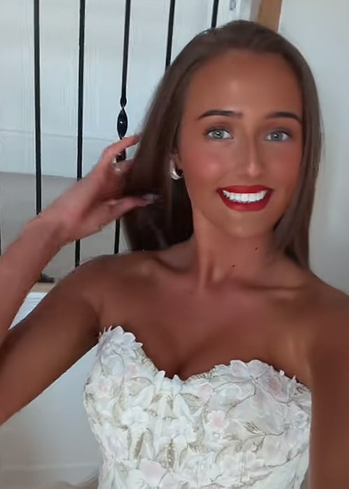 Venezuela Fury the night before her wedding day. Pic: Venezuela Fury/TikTok