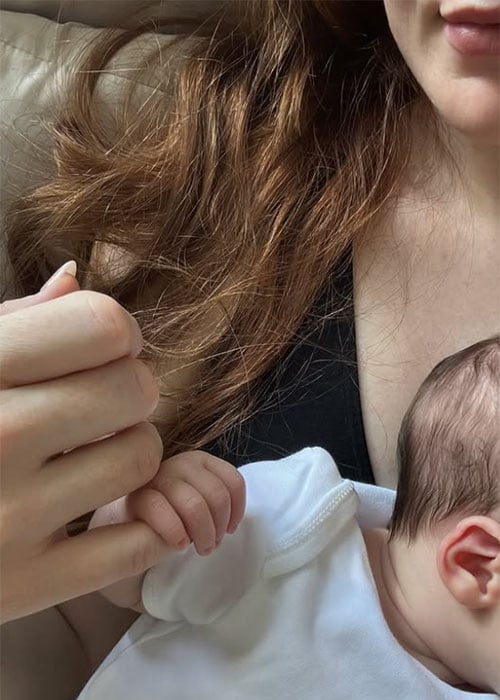 Nicola Roberts announces the birth of her baby girl. Pic: Instagram/Nicola Roberts