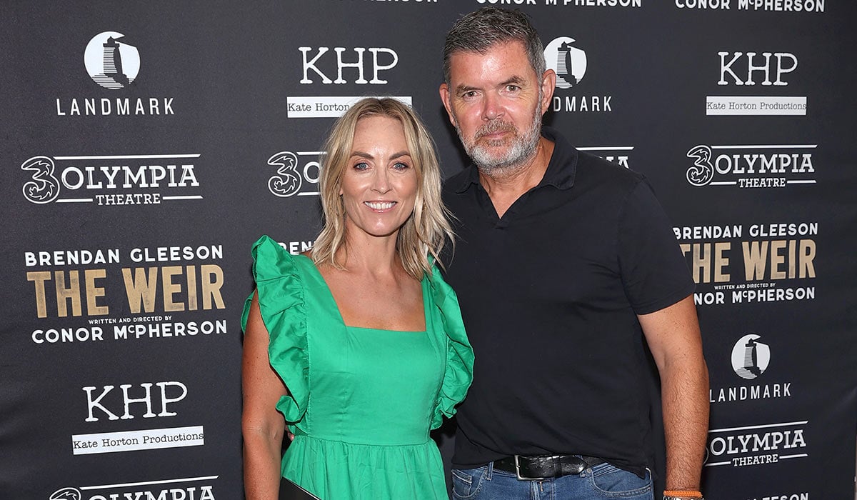 Kathryn Thomas and Padraig McLoughlin pictured at the opening night of the Landmark Productions and Kate Horton ProductIons presentation of The Weir in association with 3Olympia Theatre, Dublin. Pic: Brian McEvoy