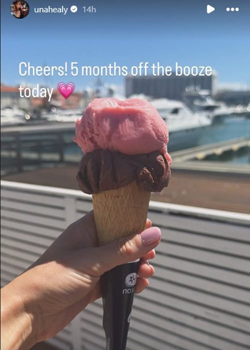 Una Healy reveals she's given up alcohol. Pic: Una Healy Instagram 