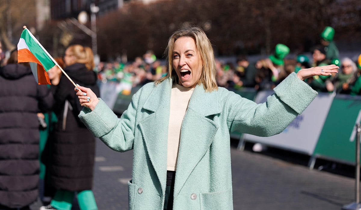 Kathryn Thomas attends the 2026 National St. Patrick’s Day Parade in Dublin. Pic: Andres Poveda