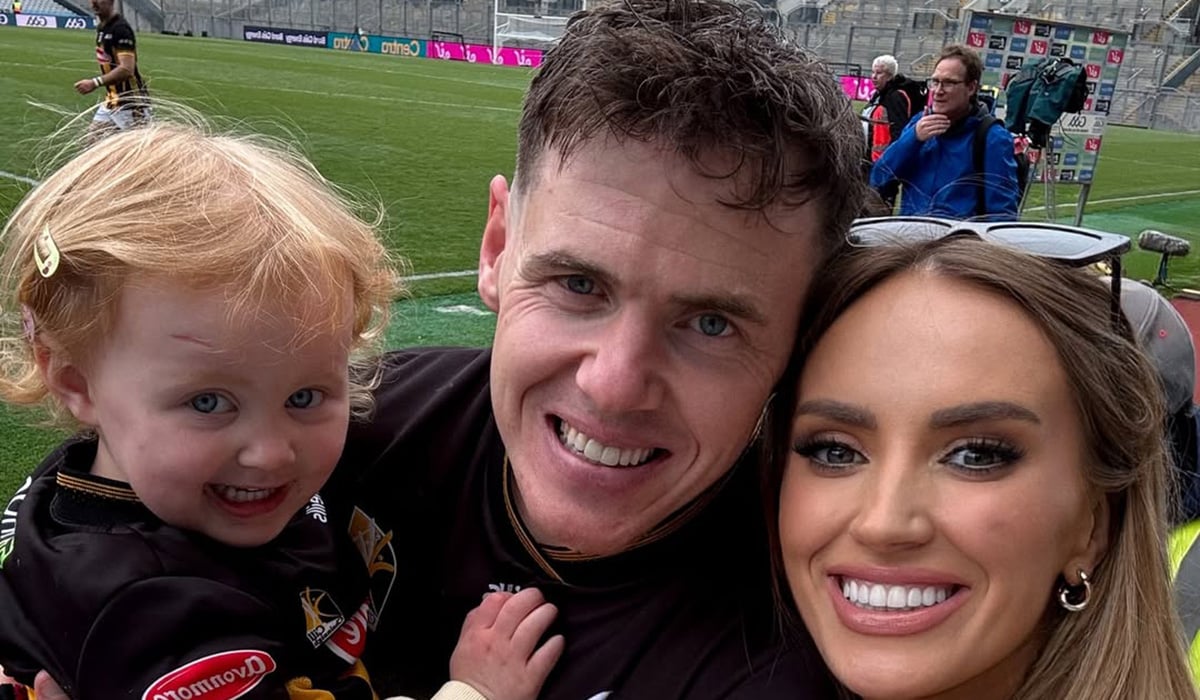 Niamh de Br&uacute;n, TJ Reid and their daughter Harper. Pic: Niamh de Br&uacute;n/Instagram
