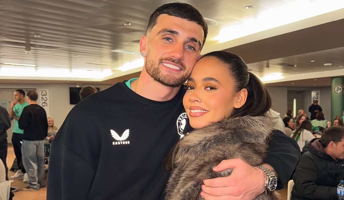 Troy Parrott and his girlfriend Lauren. Pic: Lauren Bowry / Instagram