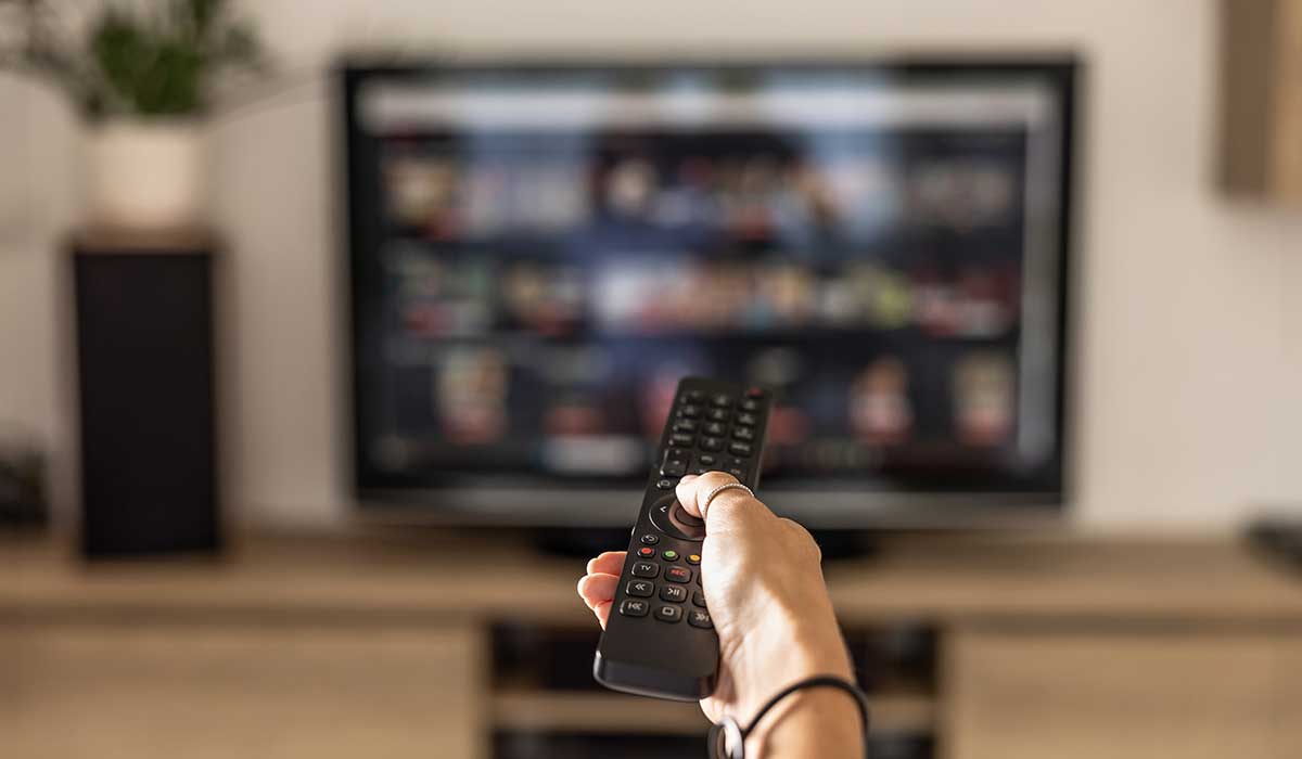 watching tv 1