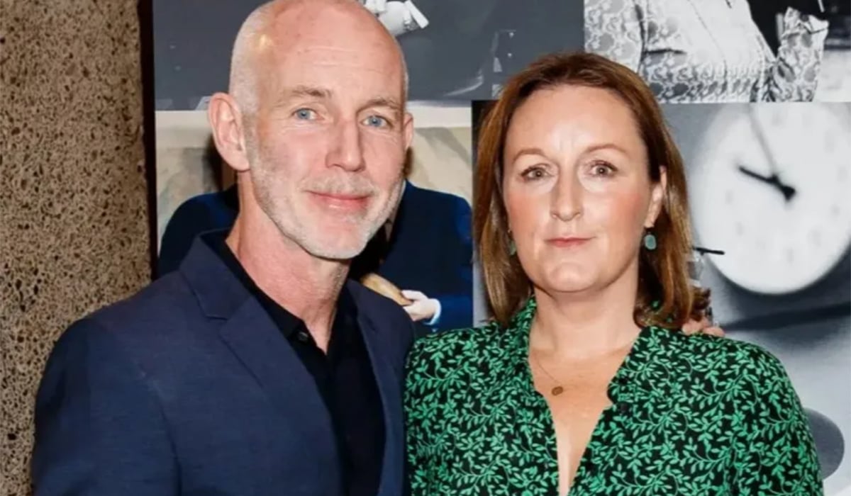 Ray D'Arcy with wife Jenny. Pic: Andres Poveda