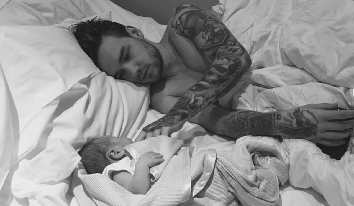 Liam Payne with his son Bear. Pic: Cheryl/Instagram