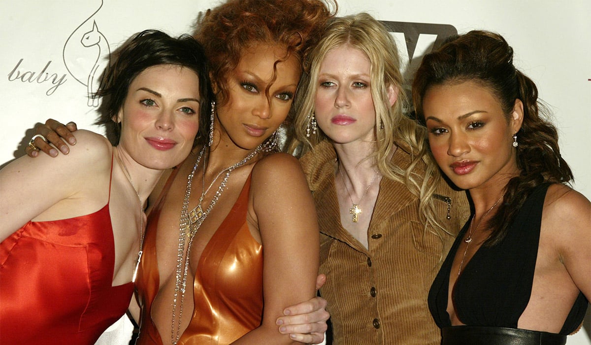 Yoanna House, Tyra Banks, Shandi Sullivan and Mercedes Scelba-Shorte. Pic: FilmMagic