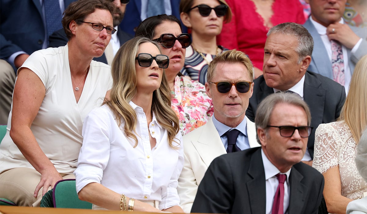 Singer Ronan Keating and partner Storm Keating are seen on day one of The Championships Wimbledon 2026. Pic: Getty Images