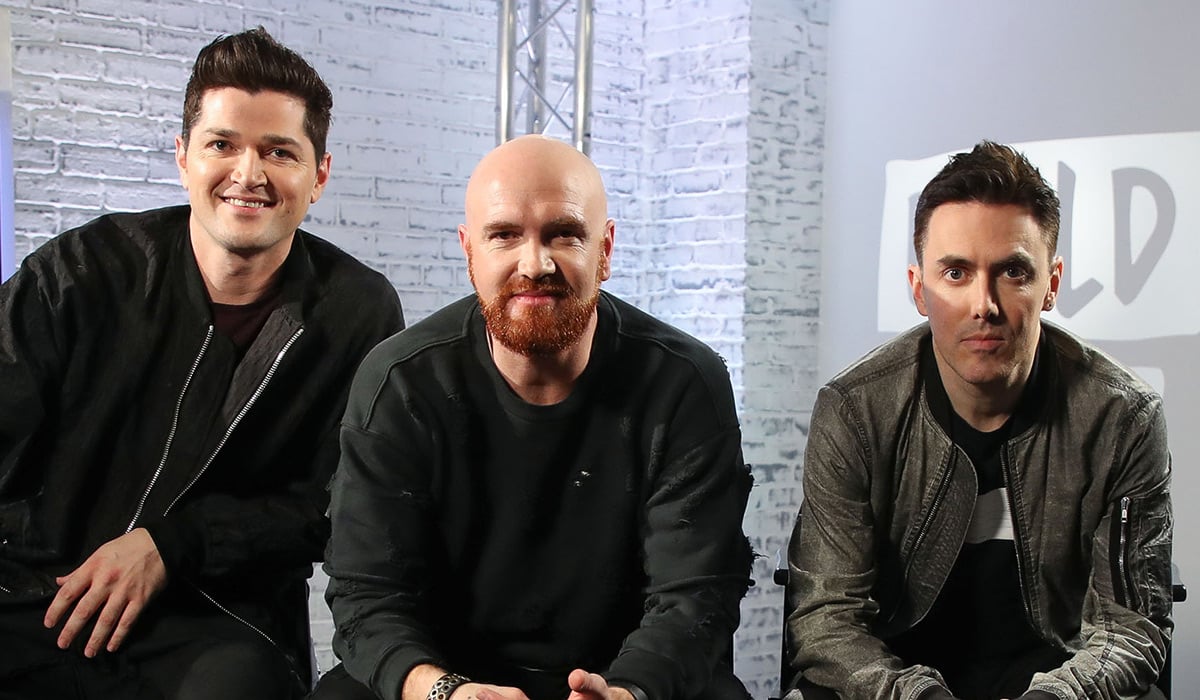 LONDON, ENGLAND - DECEMBER 07: Danny O'Donoghue, Mark Sheehan and Glen Power from The Script visits BUILD London on December 7, 2017 in London, England. (Photo by Mike Marsland/Mike Marsland/WireImage)