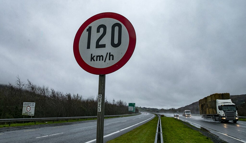 GettyImages Road speed limit sign