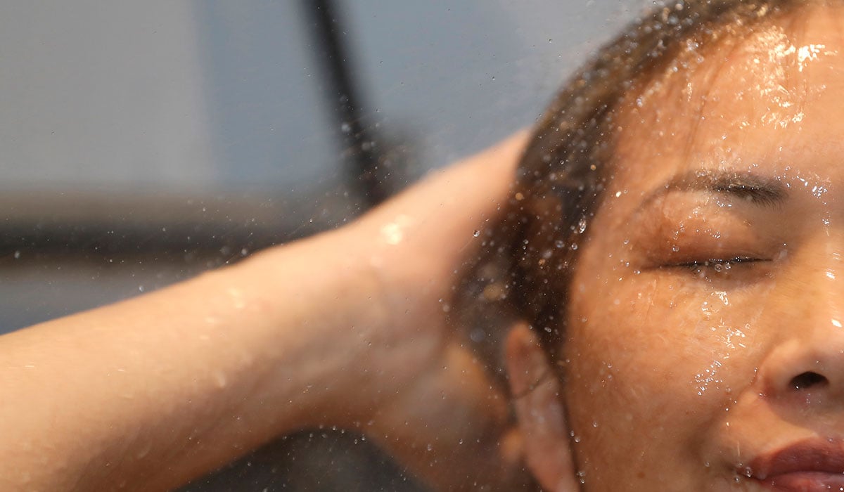 GettyImages woman showering