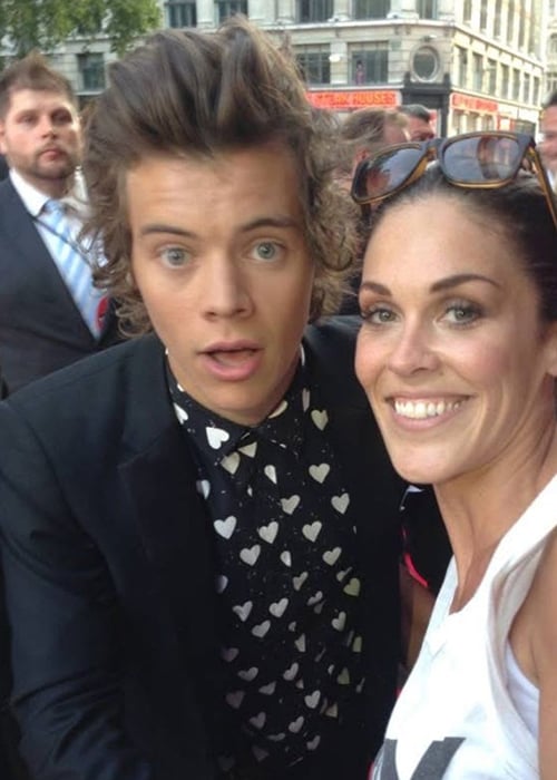 Glenda Gilson with Harry Styles