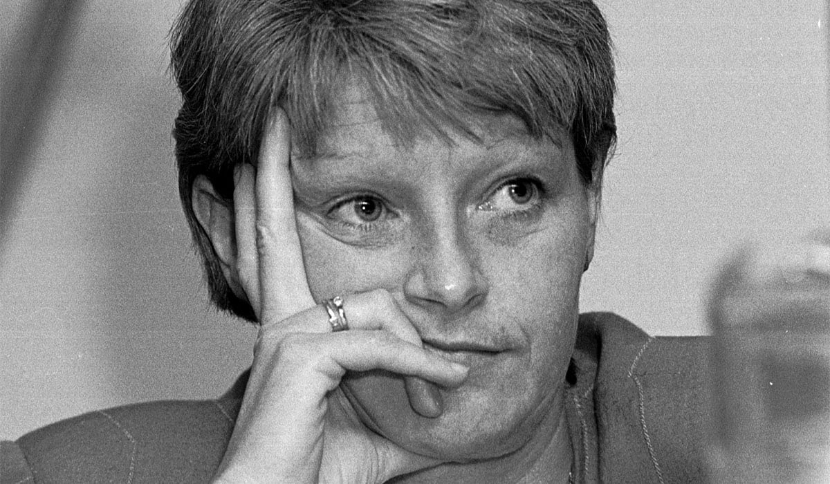 Irish journalist Veronica Guerin who was shot in her home in North Co.Dublin, pictured here at a fianna fail conference. Pic: Photocall Ireland