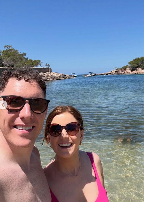 John and Tara McAreavey on holidays in Ibiza. Pic: John McAreavey/Instagram