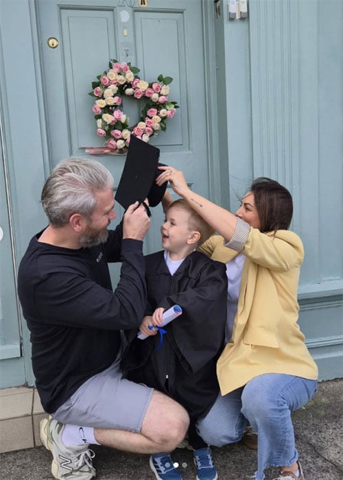 Killian O'Sullivan and Debbie with son Alex