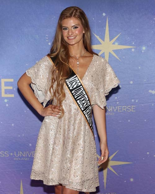 Finalist Natalia Rybakowska pictured at the launch party for Miss Universe Ireland 2026 at Bewley's Cafe in Grafton Street, Dublin. Pic: Brian McEvoy