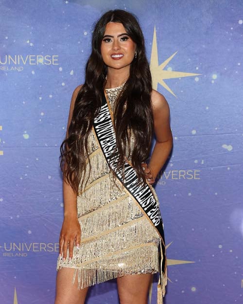Finalist Katie McCrory pictured at the launch party for Miss Universe Ireland 2026 at Bewley's Cafe in Grafton Street, Dublin. Pic: Brian McEvoy