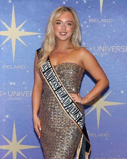 Finalist Emma Gavin pictured at the launch party for Miss Universe Ireland 2026 at Bewley's Cafe in Grafton Street, Dublin. Pic: Brian McEvoy
