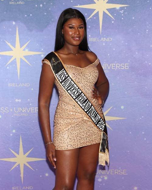 Finalist - Destiny Facos pictured at the launch party for Miss Universe Ireland 2026 at Bewley's Cafe in Grafton Street, Dublin. Pic: Brian McEvoy