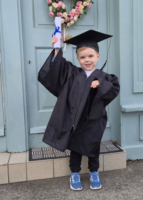 Alex graduates. Pic: Instagram: Debbie O'Sullivan