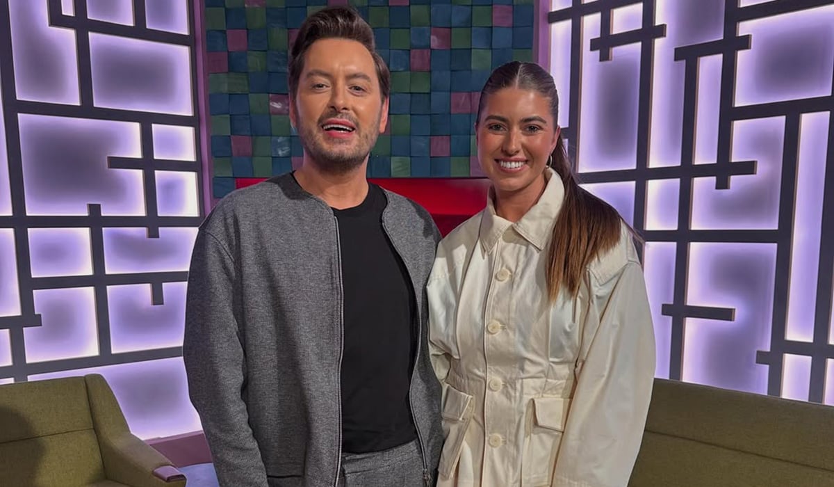 Brian Dowling and Faye Shortt on the Six O'Clock Show. Pic: Instagram
