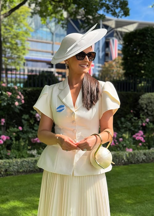 Jennifer Wrynne at Royal Ascot. Pic: Jennifer Wrynne/Instagram