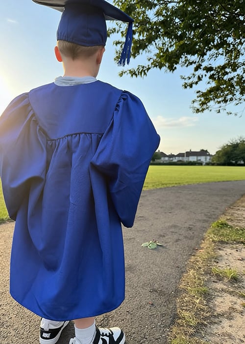 Amilia Keating son graduating