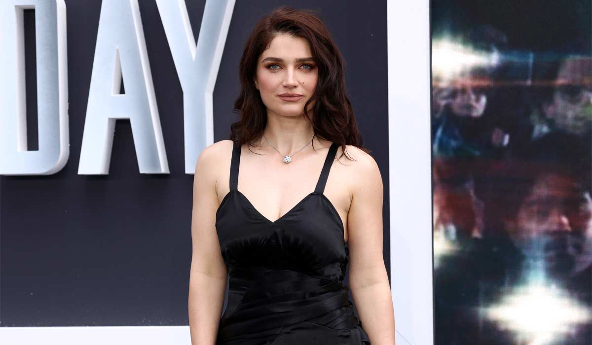 LONDON, ENGLAND - JUNE 04: Eve Hewson attends the UK premiere for "Disclosure Day" at Cineworld Leicester Square on June 04, 2026 in London, England. (Photo by Neil Mockford/Getty Images)
