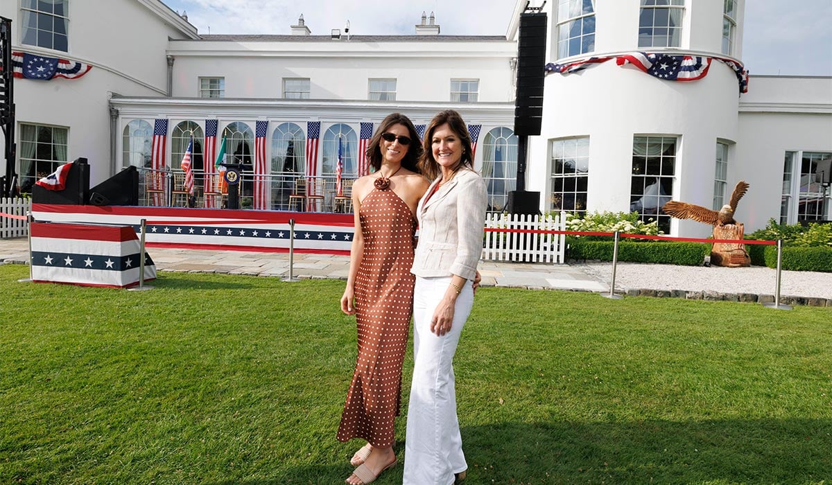 U.S. Ambassador to Ireland Edward S. Walsh hosted a major celebration of America’s 250th Independence Day at Deerfield, the official residence of the U.S. Ambassador in Phoenix Park. Pic: Conor McCabe Photography