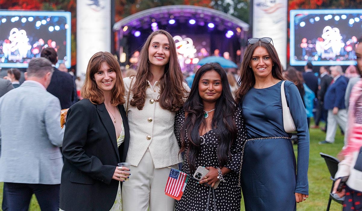 U.S. Ambassador to Ireland Edward S. Walsh hosted a major celebration of America’s 250th Independence Day at Deerfield, the official residence of the U.S. Ambassador in Phoenix Park. Pic: Conor McCabe Photography