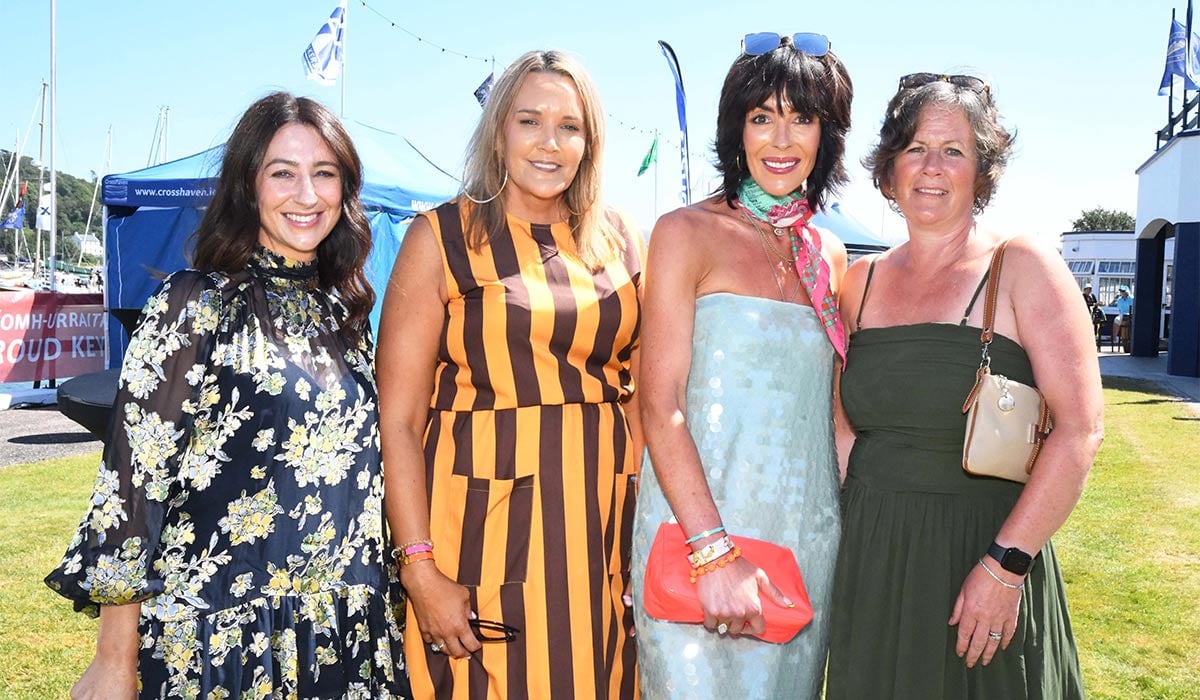 Ciara Keelan, Georgina Hawksworth, Jackie Casey & Ruth Walsh, at the Cork Week Ladies Day, RCYC, in aid of Crosshaven RNLI. Pic: Siobhán Russell