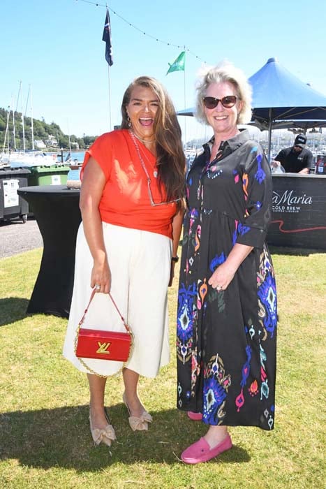 Charlotte Pinnington & Esther Williams at the Cork Week Ladies Day, RCYC, in aid of Crosshaven RNLI. Pic: Siobhán Russell