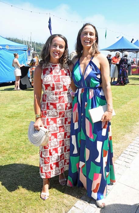 Caitriona Lester & Maria Hill at the Cork Week Ladies Day, RCYC, in aid of Crosshaven RNLI. Pic: Siobhán Russell
