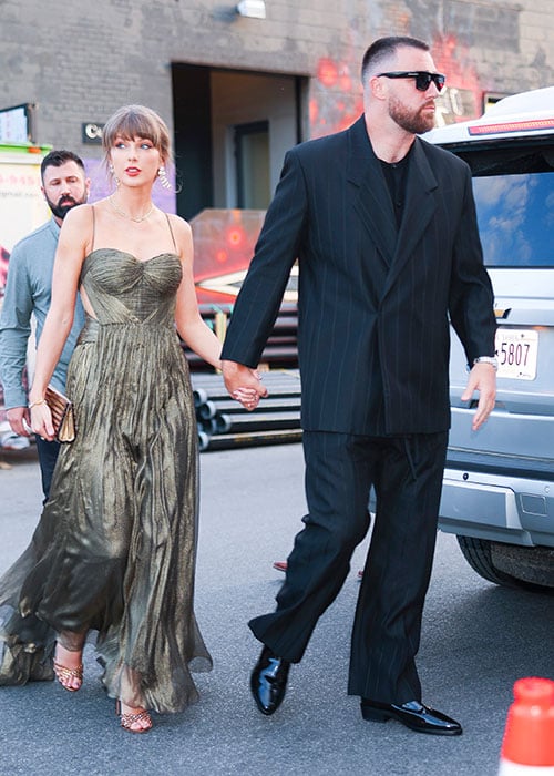 Taylor Swift and Travis Kelce out in Brooklyn on May 16, 2026 in New York City. (Photo by Aeon/GC Images)
