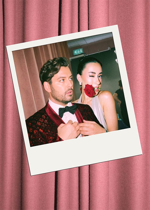 Lottie Ryan and Brian Dowling. Pic: Virgin Media