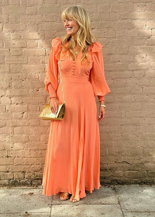 Clodagh McKenna heading to Lisa Dwan's wedding. Pic: Clodagh McKenna